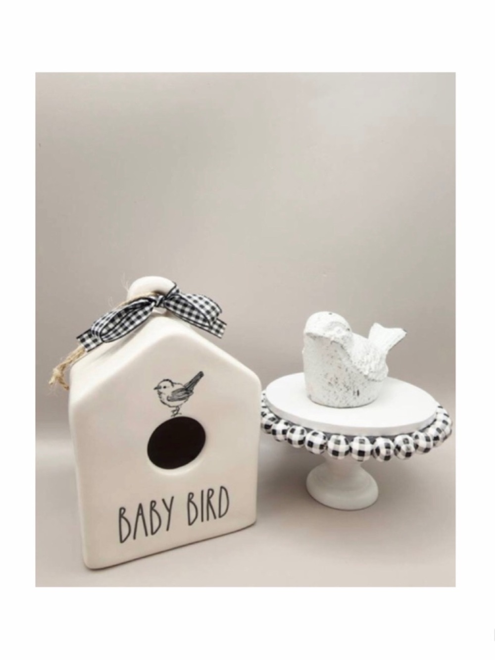 NEW Rae Dunn Square Baby Bird Birdhouse